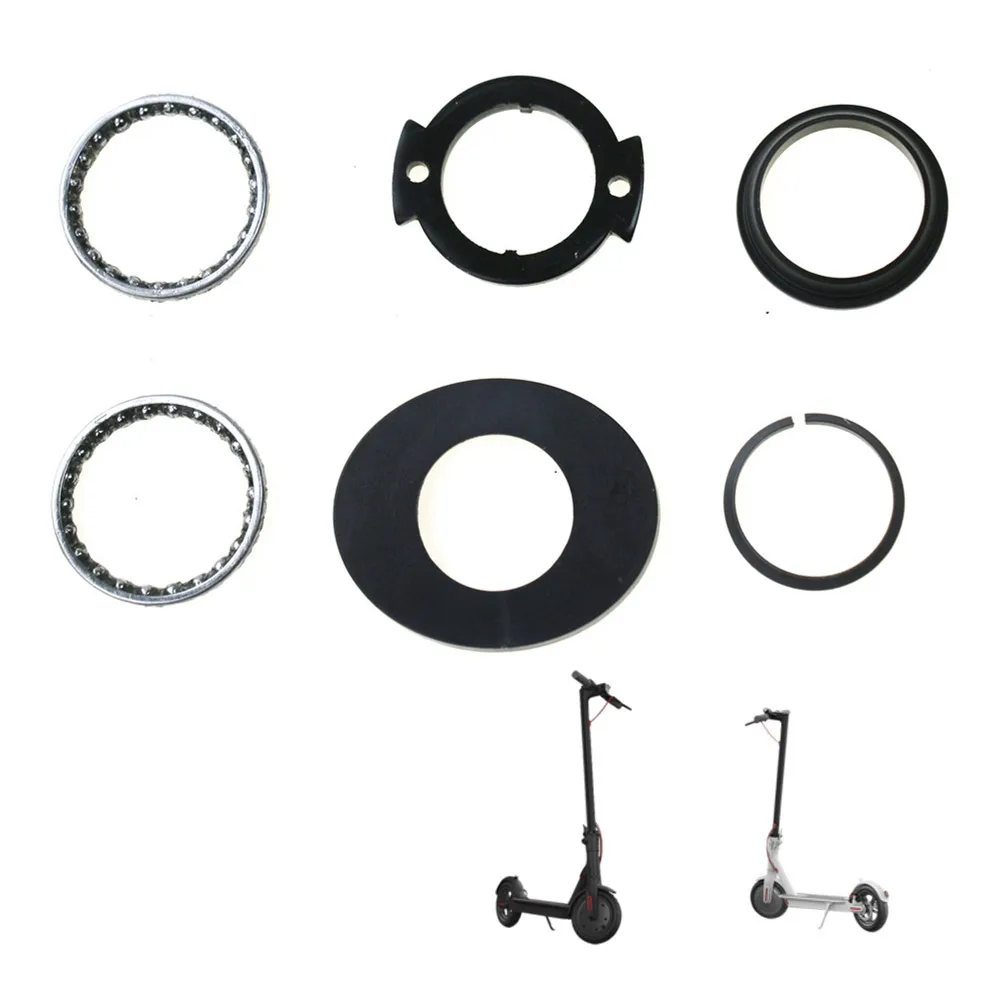 GGB-Steering Ball Bearing, Steel 37mm/1.5in Electric Scooter Steering Ball Bearing With Washer Fork Bearing Part 0514