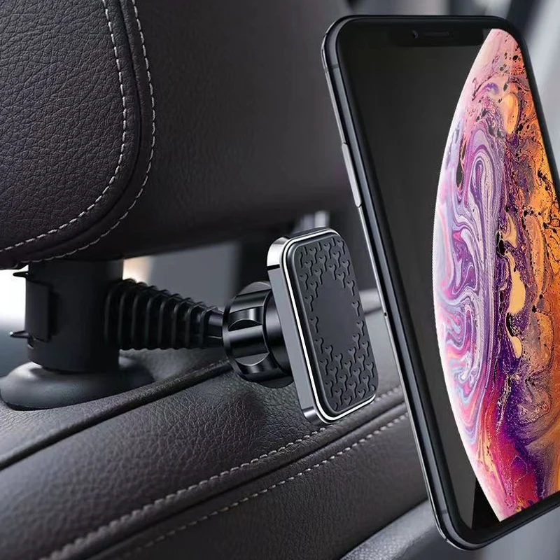 

Car Seat Back Phone Mount Universal Auto Magnetic Cellphone Holder Stands 720 Degree Rotatable Bracket for iPhone Xiaomi Huawei