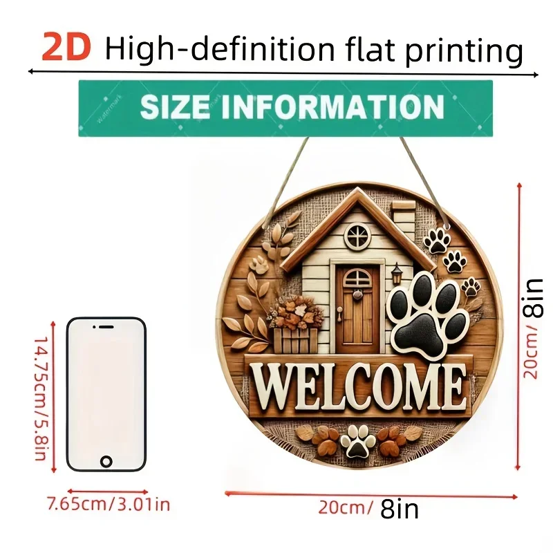 Rustic Wooden Welcome Sign 2