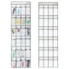 24/28 Large Mesh Pockets Wall Hanging Shoe Organizer Rack Over The Door Fabric Cabinet Closet Sundries Shoe Storage Bag 2