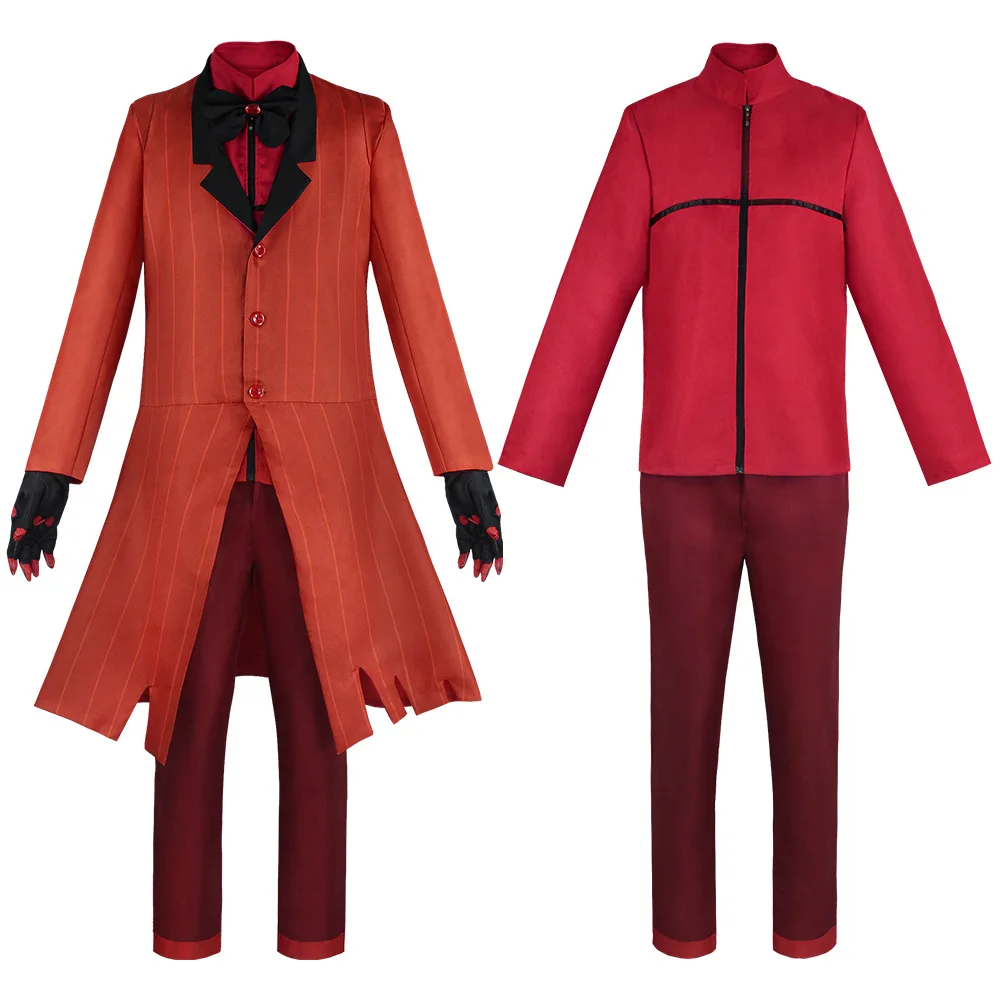 Hazbin Hotel Alastor Red Suit Cosplay Costume