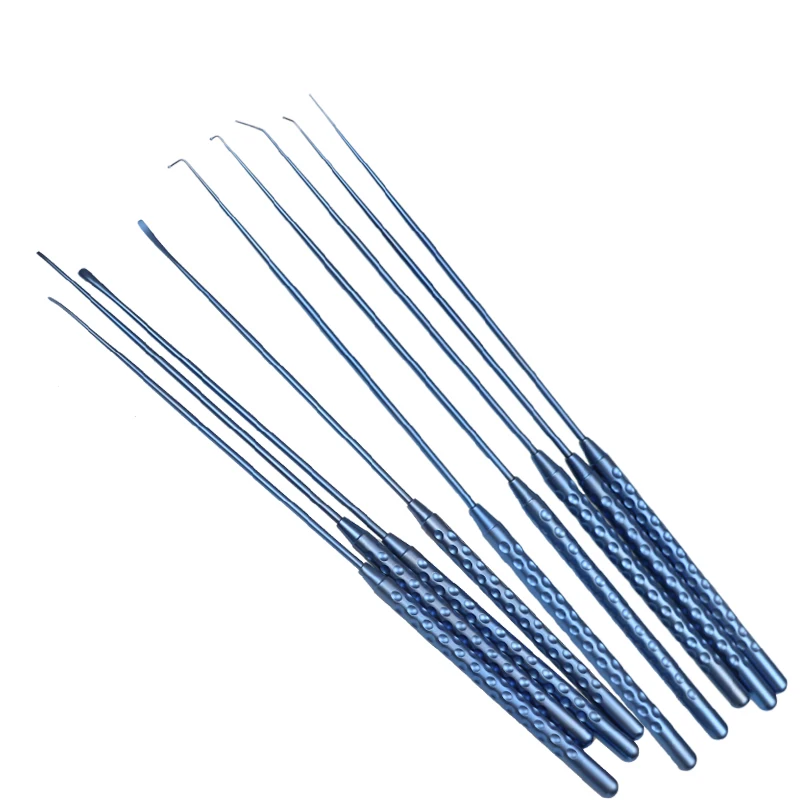 

1pcs Titanium Alloy Micro Nerve Hook Vessel Hook Curette Nerve Teardrop Dissector Orthopedic Instrument 210mm
