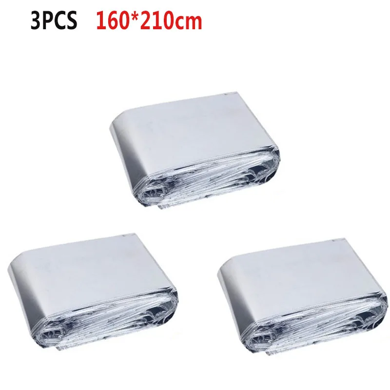 Emergency Blankets Thermal Survival Blankets Camping Rescue Blanket First Aid Foil Blanket Waterproof Wrap Blanket Survival Tool For Outdoors Marathons Hiking First Aid Large 210x 160cm