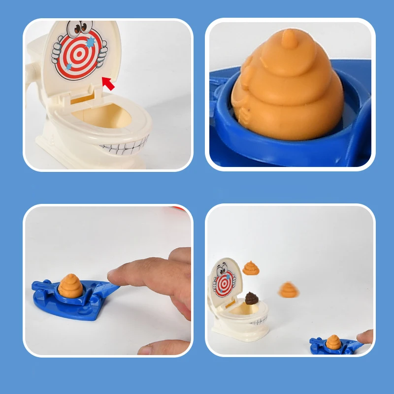 Toilet Poop Toys Party Funny Children's Sensory Toys Stool Toilet Toy for Girls and Boys Todders Kid Children Xmas Gifts 3