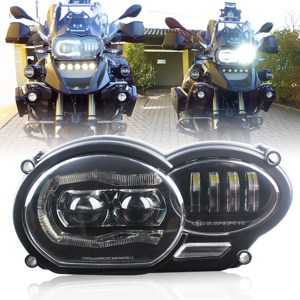 Atubeix Faro Led Per Moto Compatibile Per Bmw R1200Gs R 1200 Gs Adv Lc 2004-2012