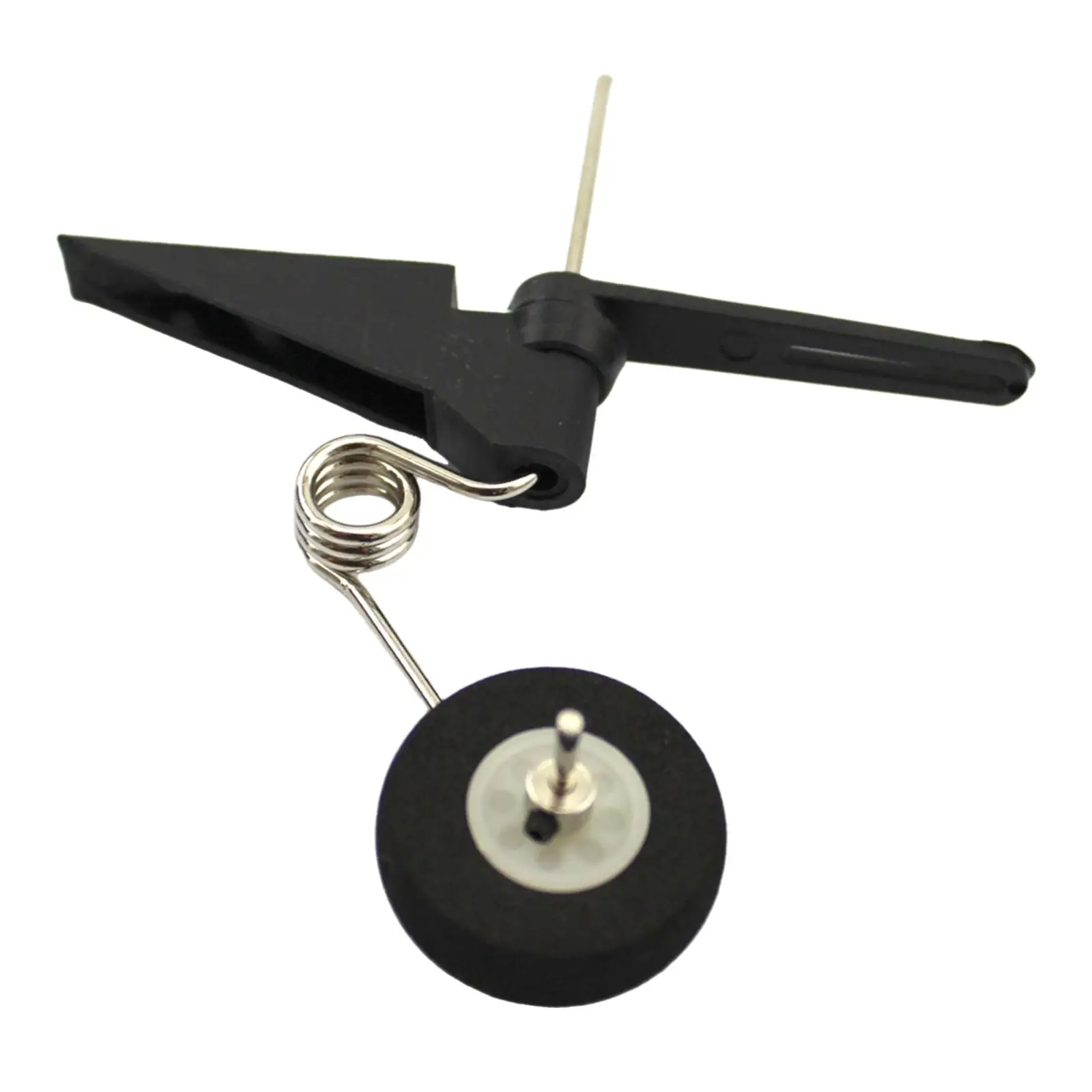 Vue éclatée de l'assemblage roue arrière pour avion RC, montrant la jante et le pneu en EVA séparés.