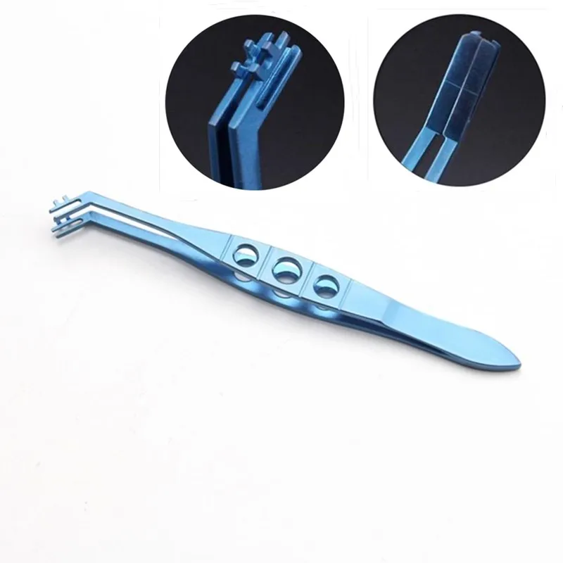 

110mm Titanium Lens folding forceps Ophthalmic Instrument 1pcs