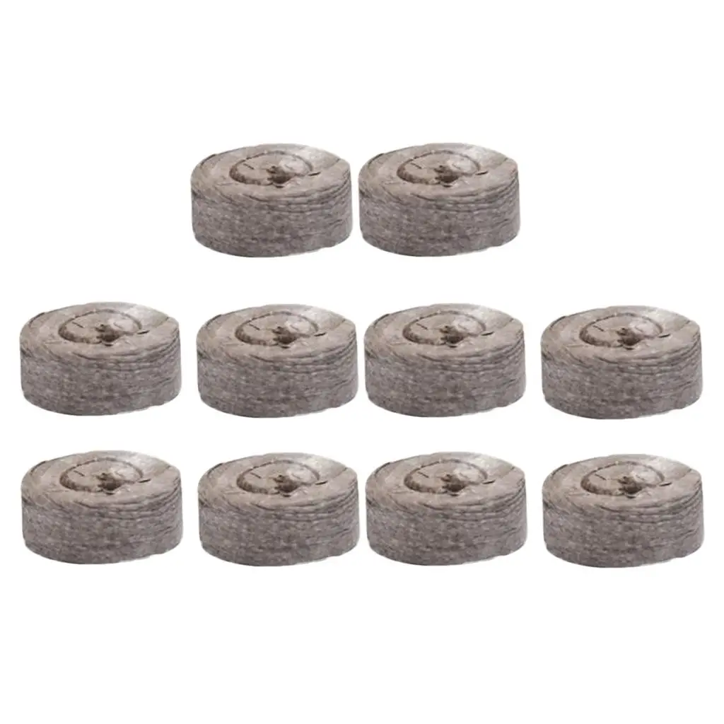 10 Pieces Seed Starting Plugs Pallet, Seedling Soil Block, Seed Fertilizer Plant Starter Pellets, Seedling Soil Blocks