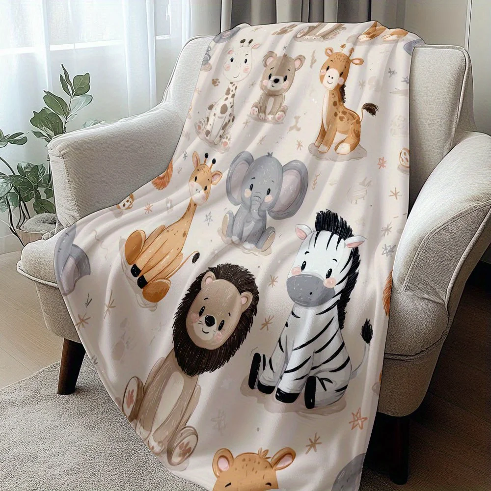 Adorable Safari Fleece Blanket 12