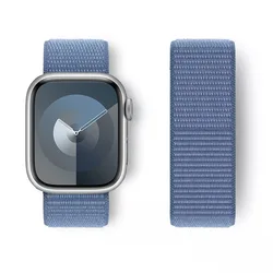 Premium Nylon Watch Band Bracelet - Durable Strap for 49mm 44mm 45mm 46mm (Winter Blue)
