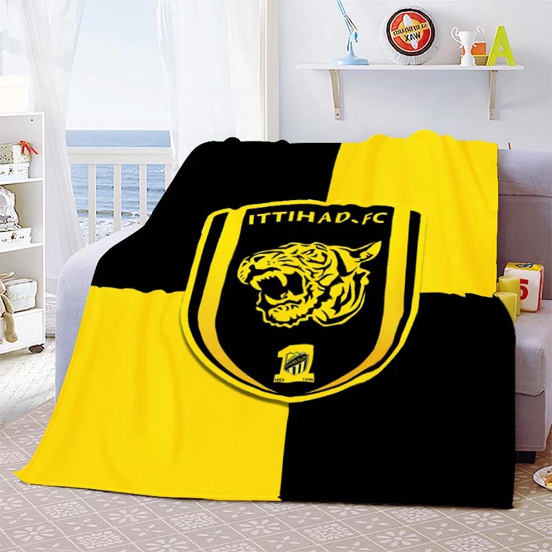 Al Ittihad Club Jeddah Football Saudi Arabia Blanket Lightweight