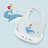 Waterproof Baby Bibs Baby Stuff Cute Cartoon Animal Printed Kids Bib Girl Boy Adjustable Soft Silicone Bib Baby Feeding Stuff 5