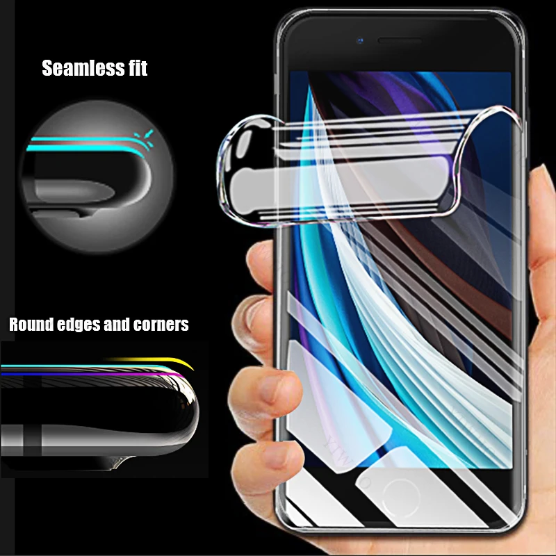Full Glue Hydrogel Screen Protector Film - 4-Pack