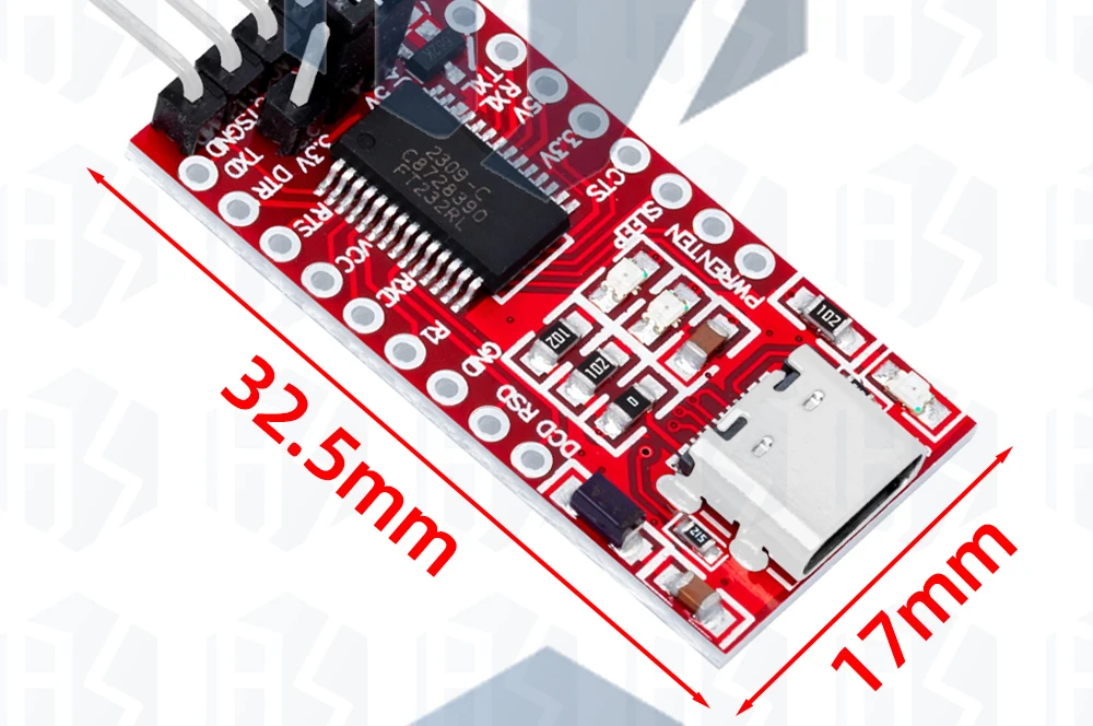 1 ~ 10PCS EGBO FT232RL Typ-c Mini FTDI USB 3,3 V 5,5 V zu TTL Serielle Adapter Modul für Arduino FT232 Pro USB ZU TTL 232 – Detail 6