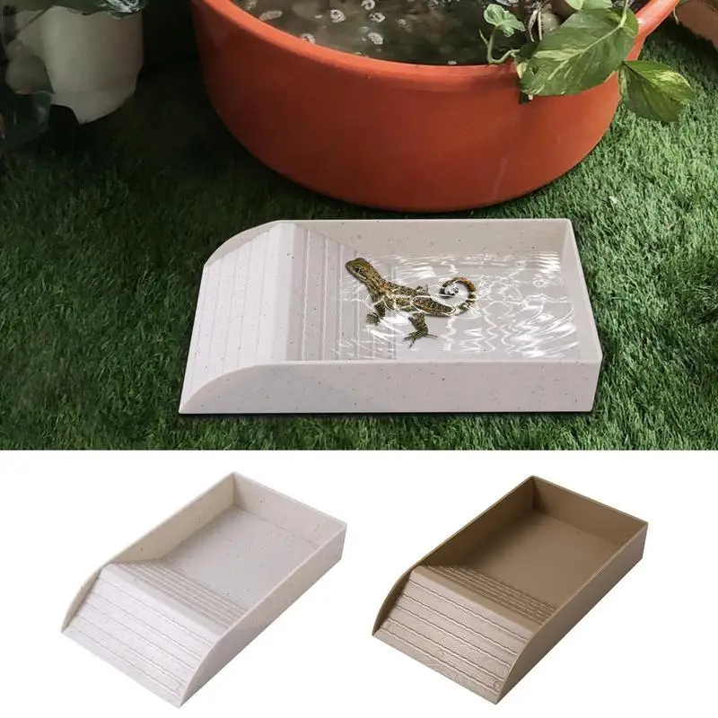 Tortoise-Food-Dish-With-Ramp-Portable-Pet-Feeder-Bowl-And-Bathing ...