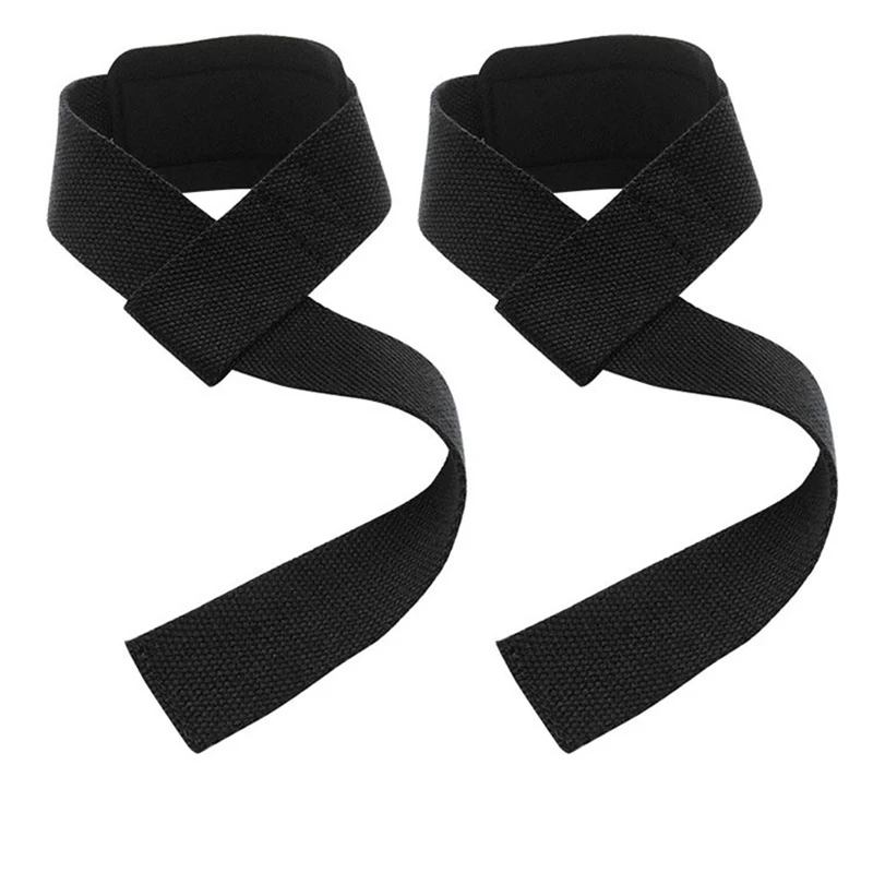 1 Pair Bodybuilding Strap Gym Weights Lifting Straps Crossfit Fitness