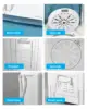 Compact Twin Tub Portable Mini Washing Machine 26lbs Capacity Washer(18lbs)&Spiner(8lbs) Built-in Drain Pump Semi-Automatic 6