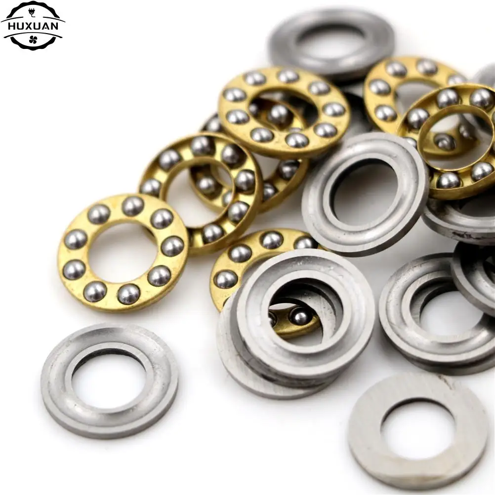 10pcs Pratical Miniature Thrust Bearings F8-16M Metal Axial Ball Bearing Set For Hardware Accessories 8x16x5mm