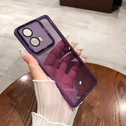 Transparent Plating Soft Silicone Phone Case Cover for MOTO Edge  40Neo (PURPLE)