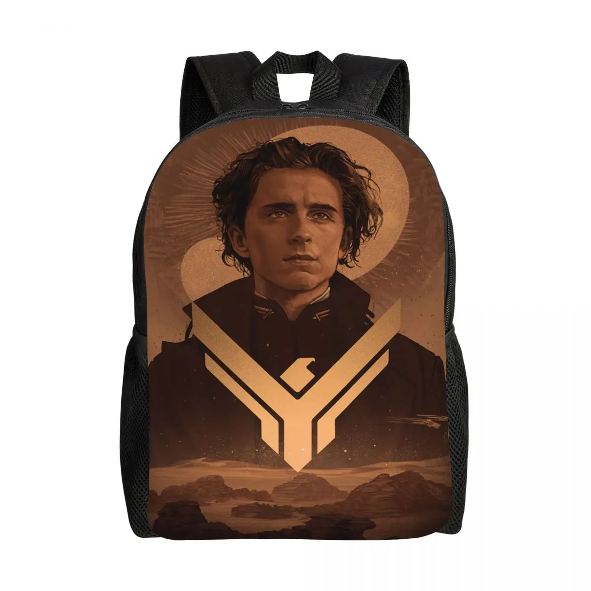 

3D Print Timothee Chalamet Backpacks for Boys Girls Movie Dune College School Travel Bags Women Men Bookbag Fits 15 Inch Laptop