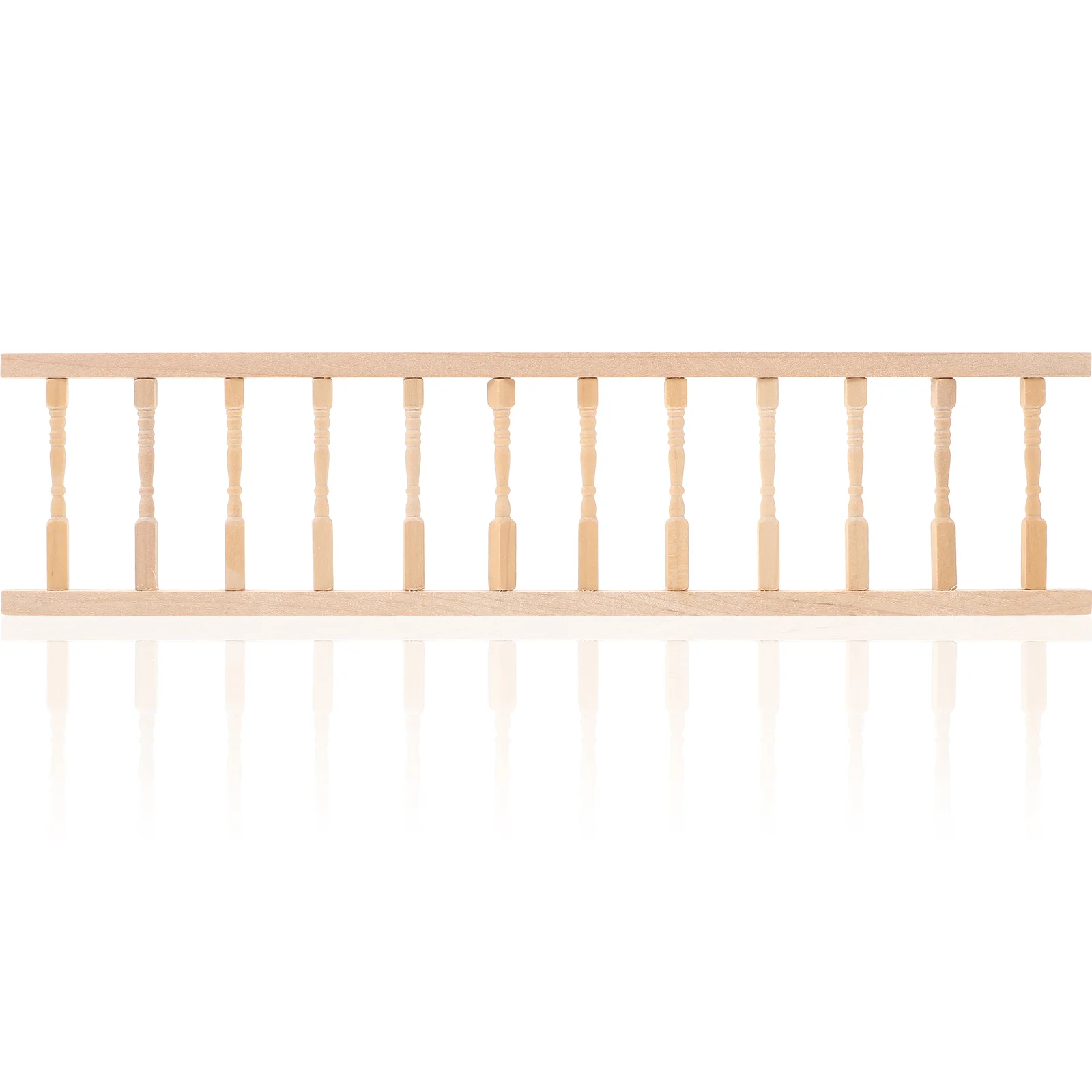 

305x75cm 1 12 Scale Furniture Fence Little Tiny House Wooden Fence Handrail Model Photo Prop Pretend Play for Children Kids