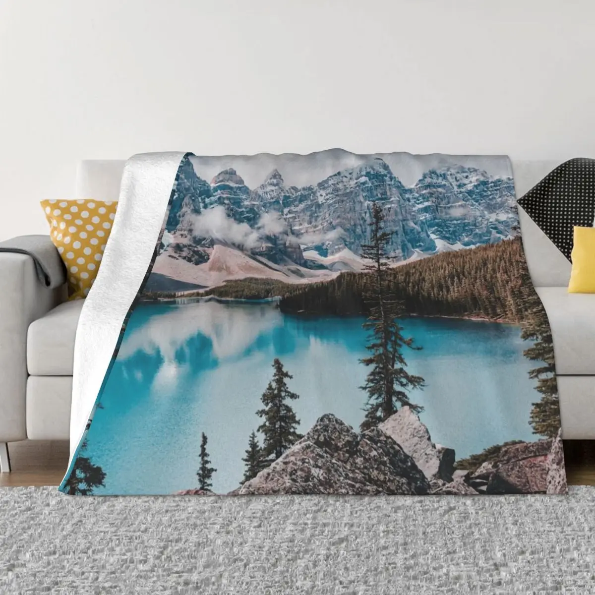 

Banff National Park Throw Blanket Soft Thermals For Travel decorative Luxury Thicken Comforter Blankets