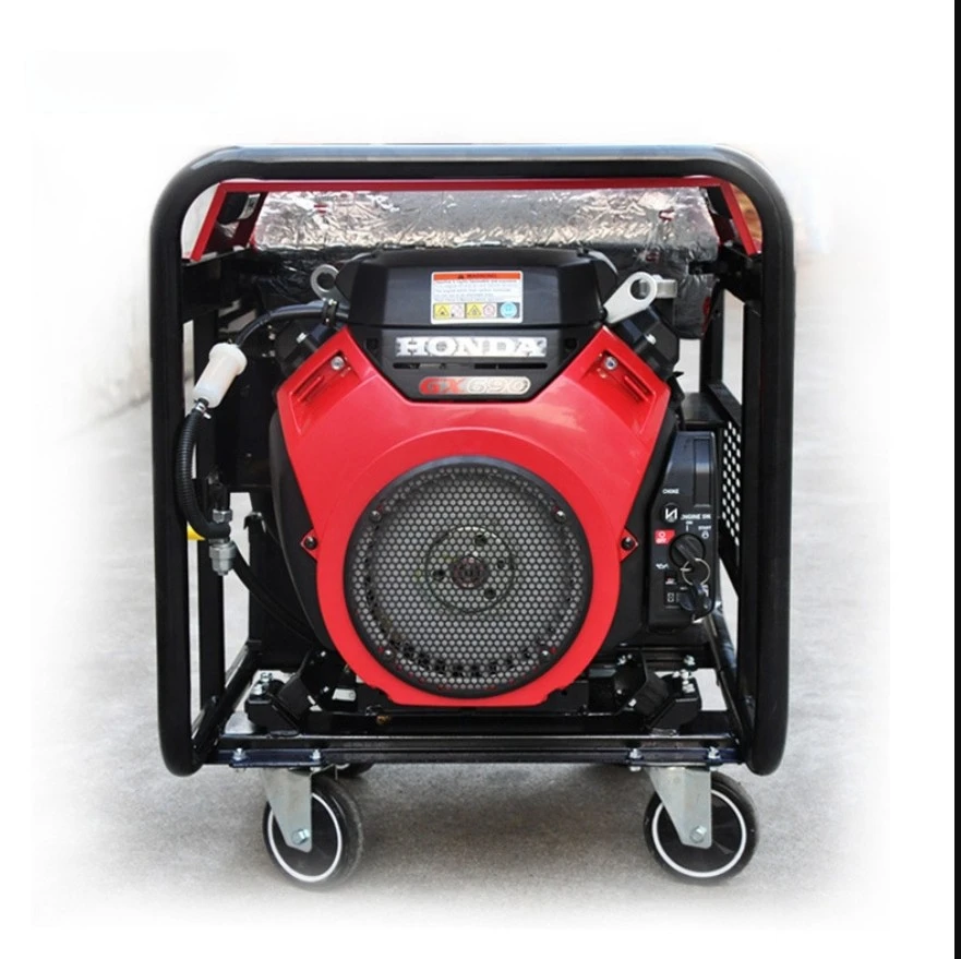 Small Household Gasoline Generator Set, 220V Single-phase 8KW, Electric Start, Customizable Power