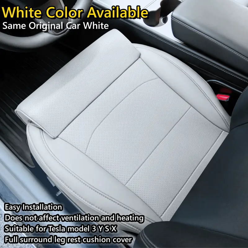 For Tesla Model 3 Y S X New Y Juniper Leg Support Extension Seat Cover Memory Foam Extender Cushion Car Interior Accessories - Image 6
