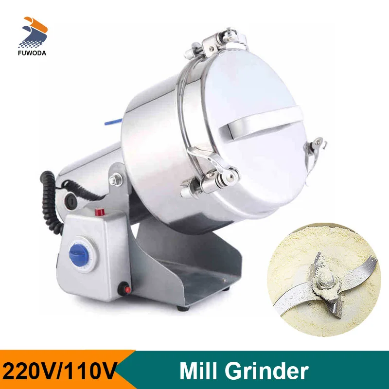 

Professional Food Grinder Beans Nuts Spices Grain Powder Mixer Large Capacity Dry Food Mill Grinder 2000g 2500g