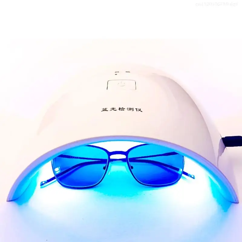 UV Tester Photochromic Lens Detector Anti Blue-ray Glasses Measurer with 15 LED Lights Testing Color Changing Lens 220V F1FB