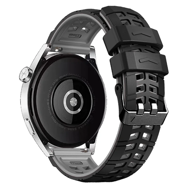 Enhanced Silicone Sport Band Strap - 22mm Replacement Watchband Bracelet