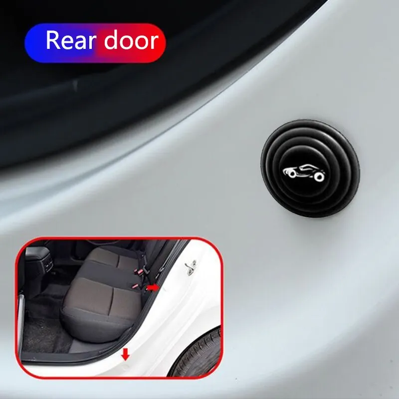 20pcs Car Door Silicone Anti Shock Pad Universal Trunk Sound Insulation Thickening Cushion Stickers Anti car door silicone pads door shock absorber pads
