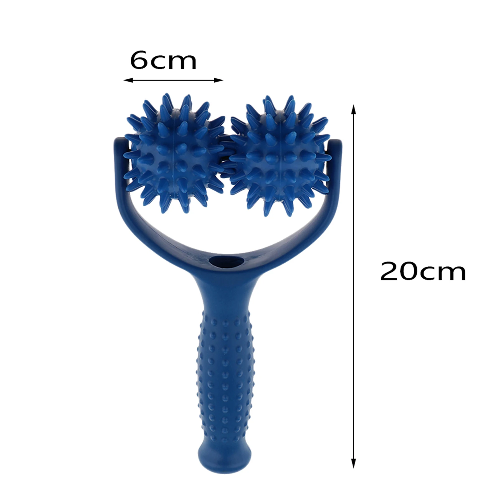 2 Roller in 1-Handheld Trigger Point Acupuncture Reflexology Spiky Massage Balls Massager Roller Full Body Soreness Relief massage tool ball massager muscle massager roller massager massage roller