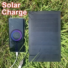 

USB Solar Panel Outdoor 10W 5V Portable Polysilicon Solar Plate DIY Hiking Camping Travel Phone Battery Solar Charger Generator
