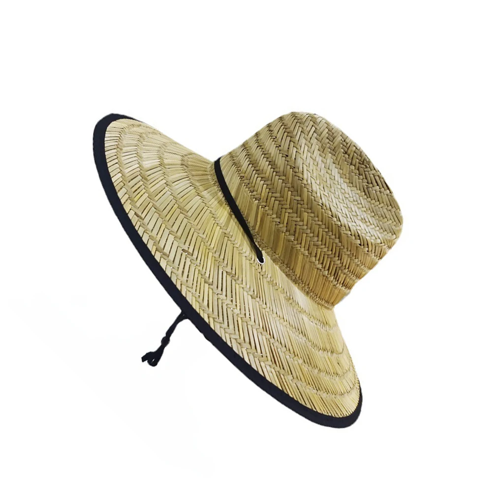 

Wheat Straw Beach Hat Summer Men Women Sun Protection Replacement Adjustable Handmade Braided Outside Travelling Cap