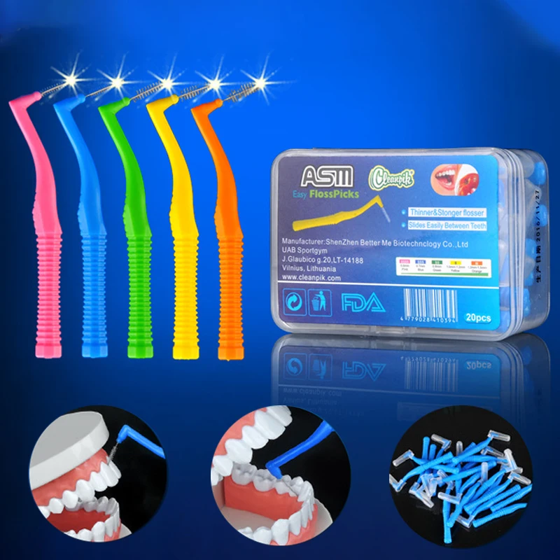 

30 шт./коробка, L-образная зубная щётка для отбеливания зубов