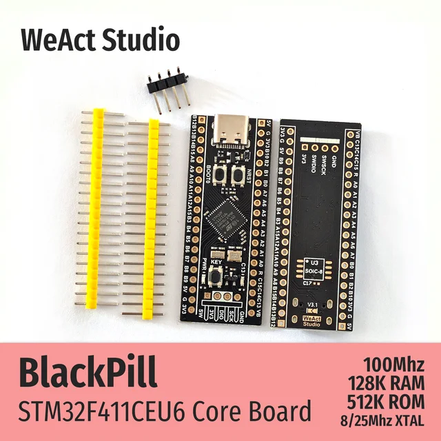 WeAct 블랙필 STM32F411CEU6 STM32F411 STM32F4 STM32 코어 보드 학습 보드 개발 마이크로파이썬