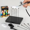 Model Painting Stand Base (19 X 14 Holes) And 27PCS Alligator Clip Sticks Set Modeling Tools For Airbrush Spra Durable 5