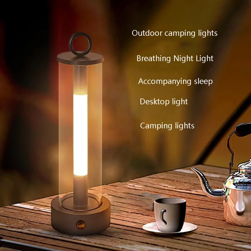 Outdoor Camping Light USB Charging Hanging Desktop Decoration Atmosphere Light LED Reading Bedroom Bedside Breathing Night