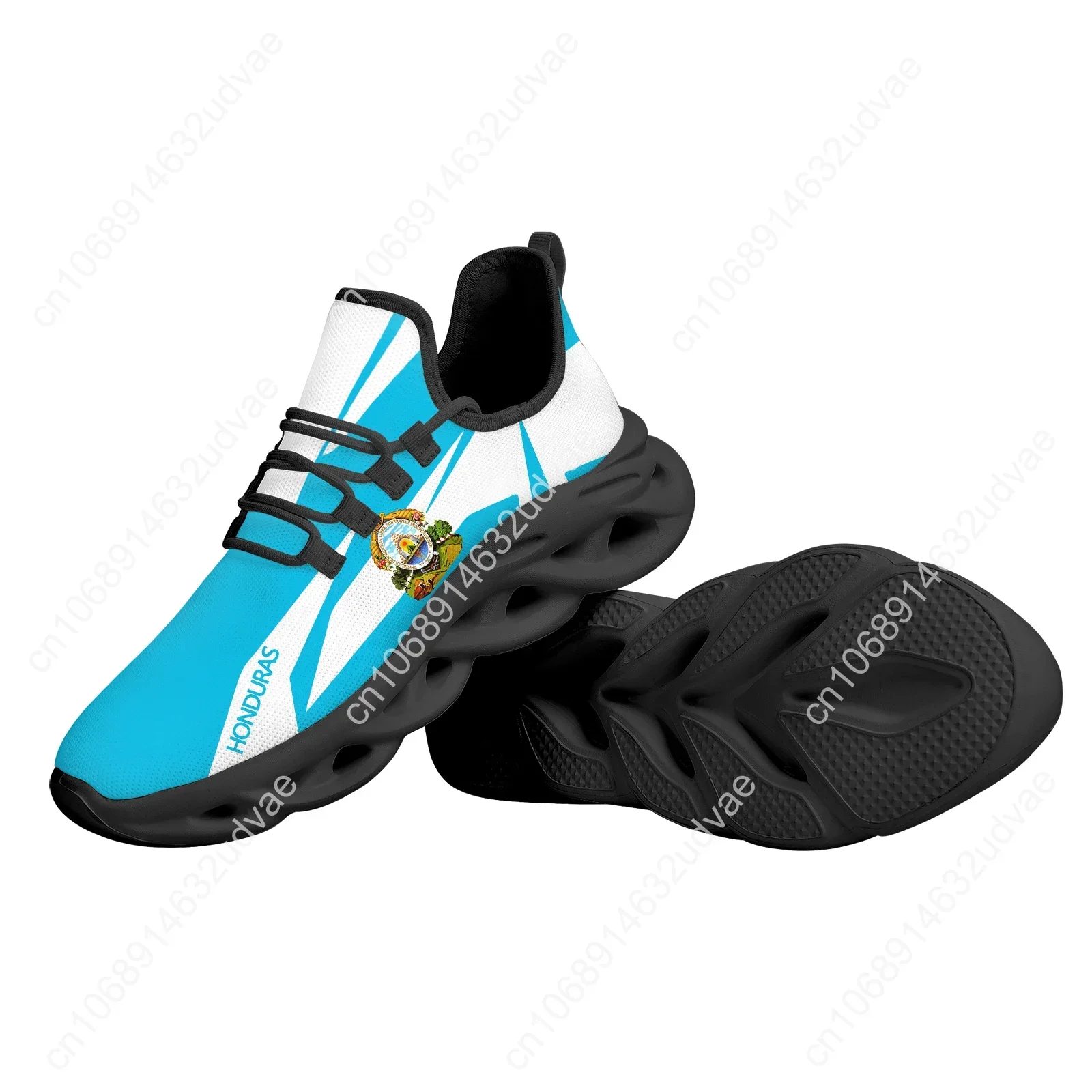 Hot Sale Men's Vulcanized Shoes Honduras Flag Print Flat Shoes Casual Men Lace Up Breathable Cozy Sneakers Chaussure Femme