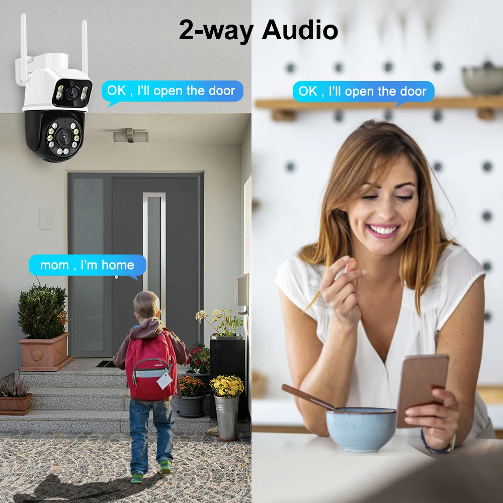 SXBCyan 8MP 4K WiFi All'aperto Ptz Fotocamera Wireless Esterna IP SXBCyan 8MP 4K WiFi All'aperto Ptz Fotocamera Wireless Esterna IP