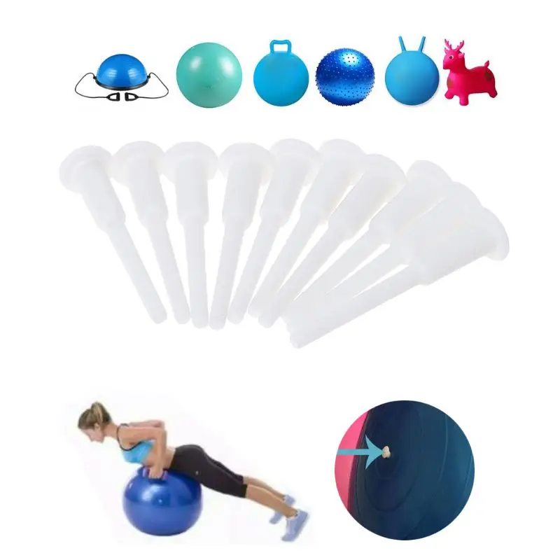 10Pcs Yoga Ball Air Plug Fitness Jump Horse Horn Balls Valve Plugs Nozzle Dowels Drop Shipping