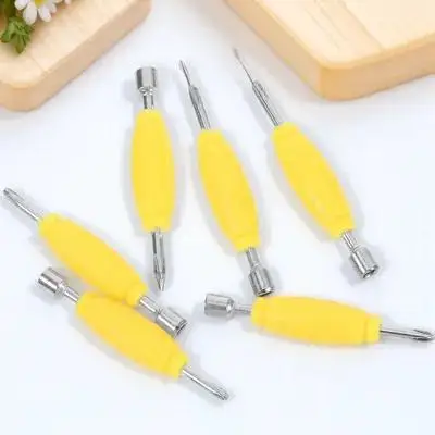 6개입 핑거보드 드라이버 미니 메탈 더블 엔드 툴 DIY 스케이트보드 수리 유지보수 키트 액세서리 세트