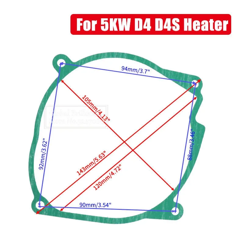 Burner Gasket Blower Motor Gasket 1/5/10x For Eberspacher 2KW/5KW Diesel Parking Heater D2/D4/D4S Combustion Chamber