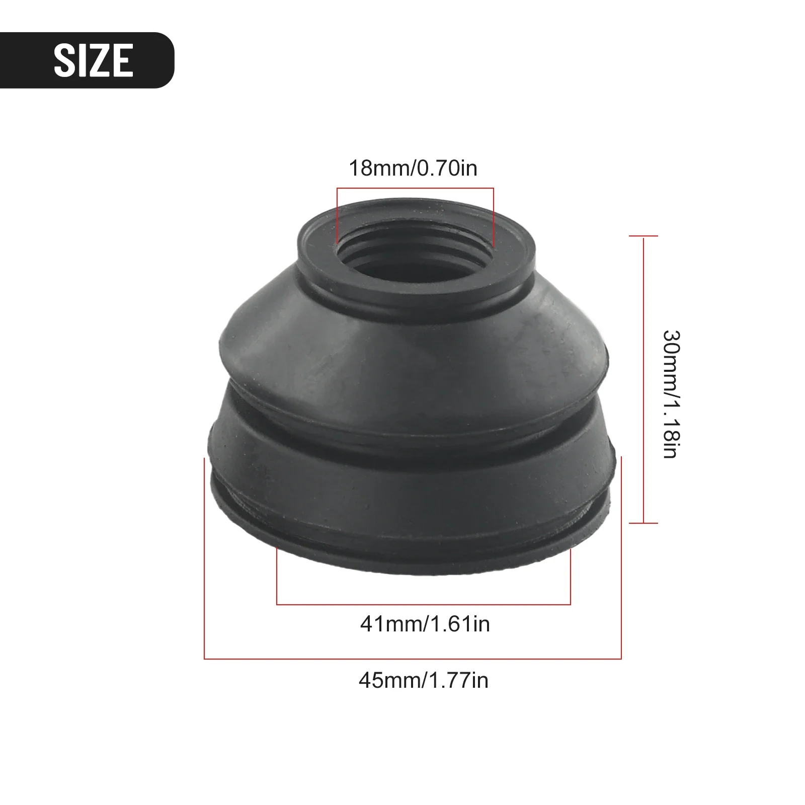2pcs Universal Dust Boot Rubber Track Rod End And Ball Joint Boots Suspension Steering Dust Cover Car Replacement Accessories