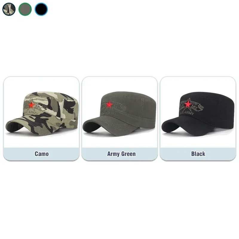 Outdoor Sport Snapback Hats Casual Baseball Cap For Men and Women U.S. military soft flat top army cap design baseball cap,flat cap,flat vintage cap,cap hat
