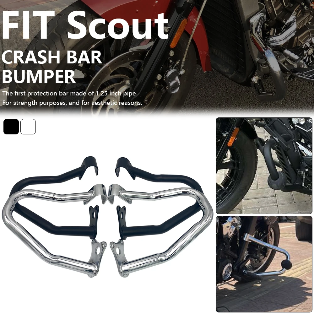Paraurti Moto Engine Crash Bar Protezione Anticaduta Slider Protector Per Indian Scout Sixty Abs Bobber Two Rogue 2015-2023
