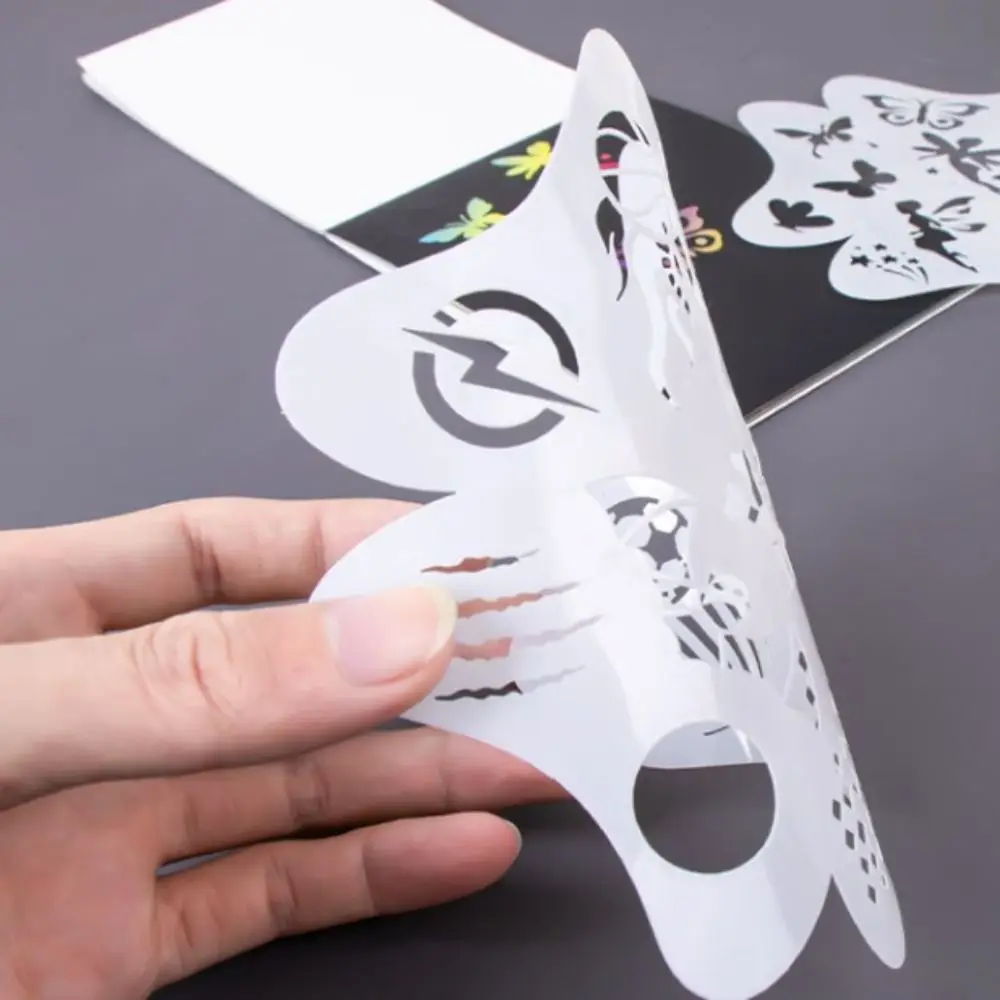 Description Picture 5 of itemCopying Stencils Face Paint Templates Hollowed DIY Craft DIY Body Art Paint Stencils Easily Use Stamping