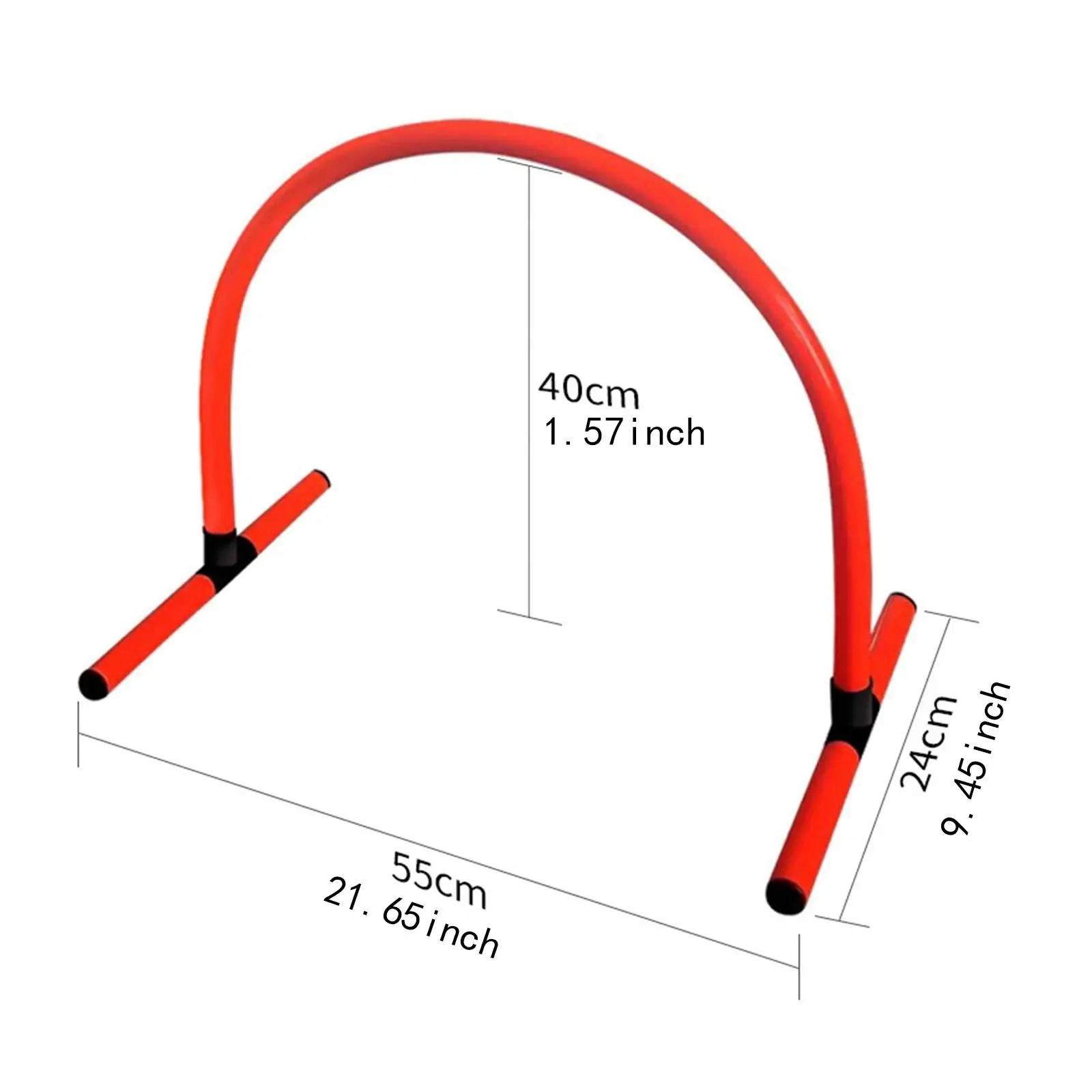 Soccer Training Passing ARC Speed Agility Training Hurdle Detachable Sturdy Footwork and Kicking Drill for Football Baseball