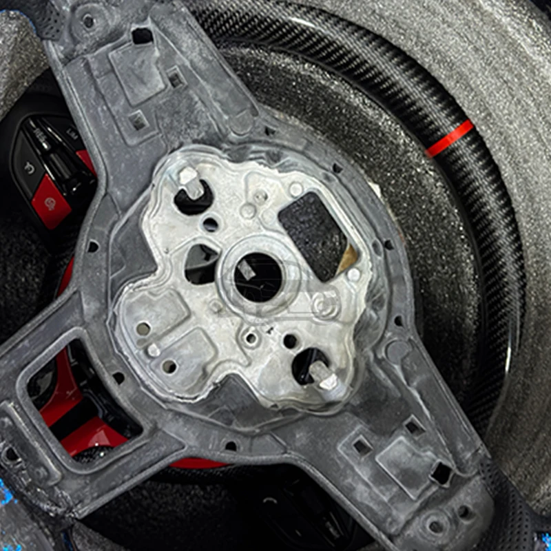 골프 7 MK7 단조 카본 파이버 가죽 스포츠 스티어링 휠, 폭스바겐 골프 7 MK7GTI 파사트 B8 티구아에 적합